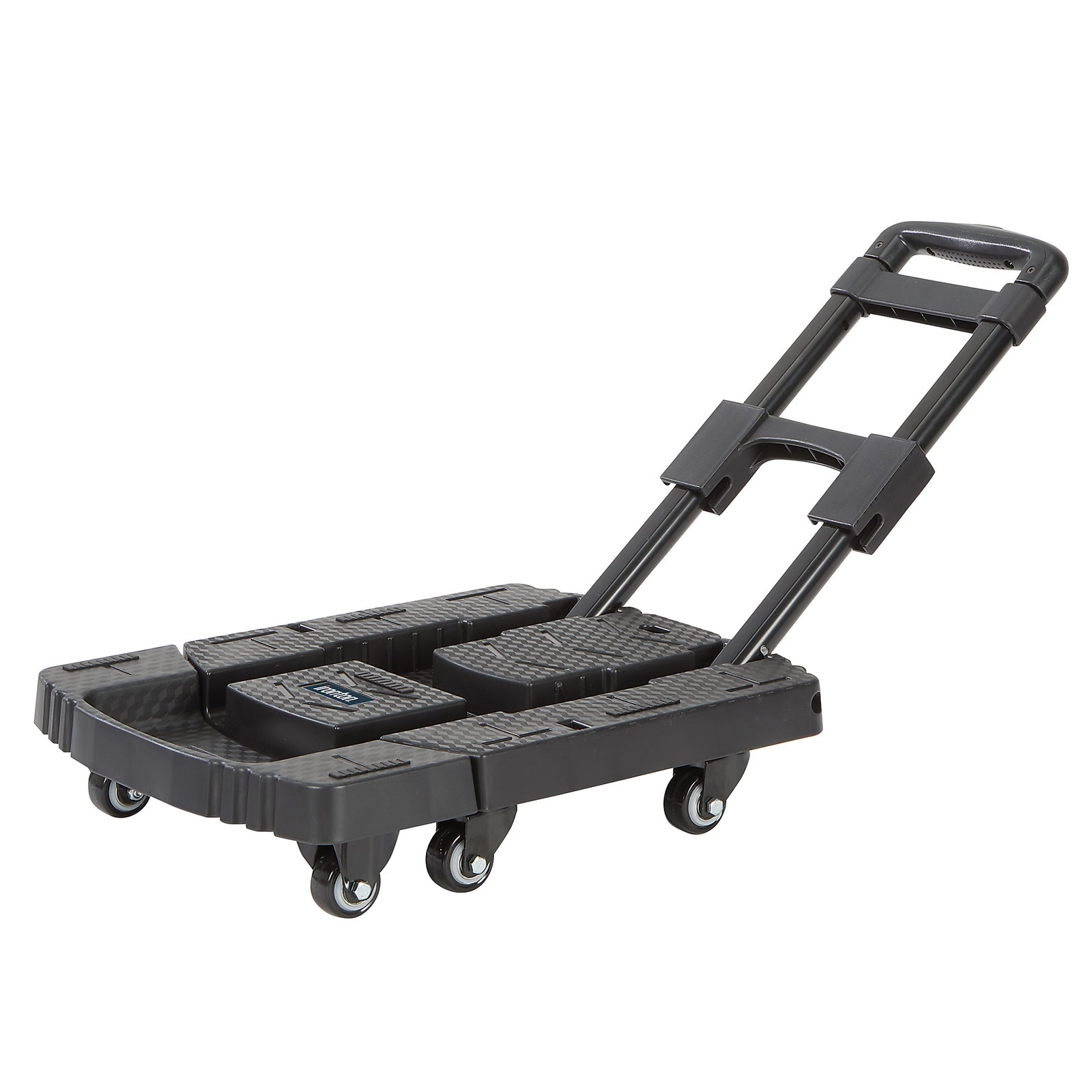 Ironton Foldable Hand Truck, 500-Lb. Capacity, 17in.L x 12.6in.W x 38in.H, Compact Folding Dolly