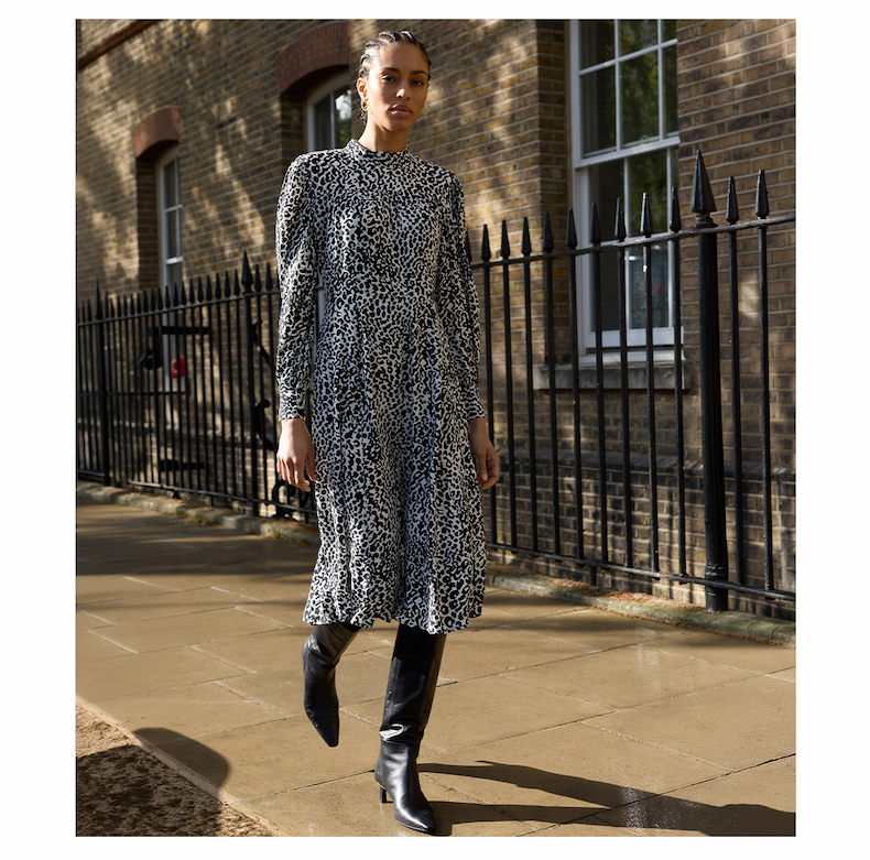 Essie Strong Shoulder Dress