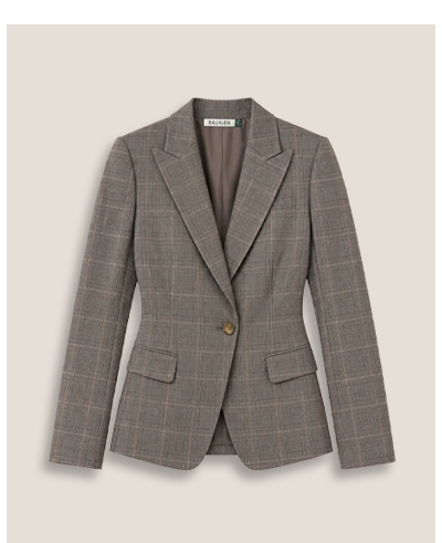 Eva Cinched Waist Wool Blazer