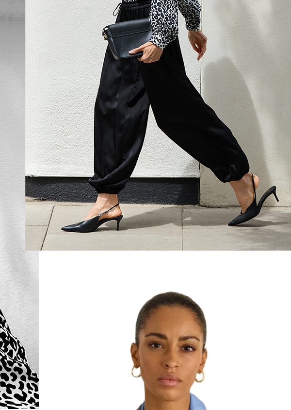 Dina Pleated Wide-Leg Ponte Trousers 