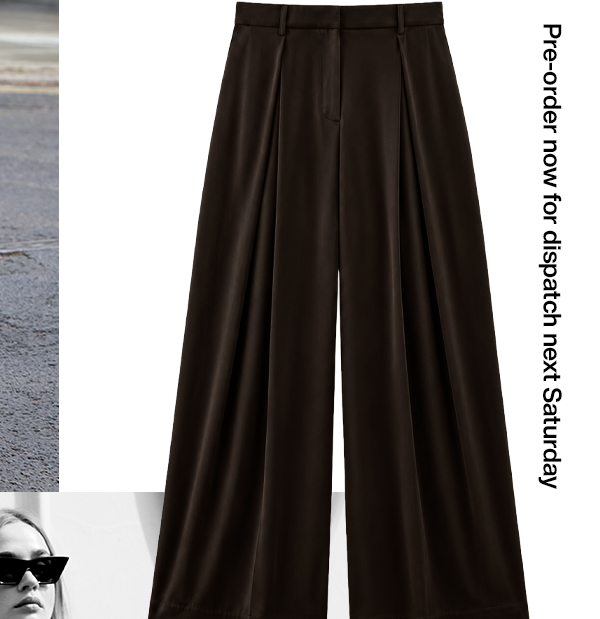 Safie Palazzo Sateen Trousers