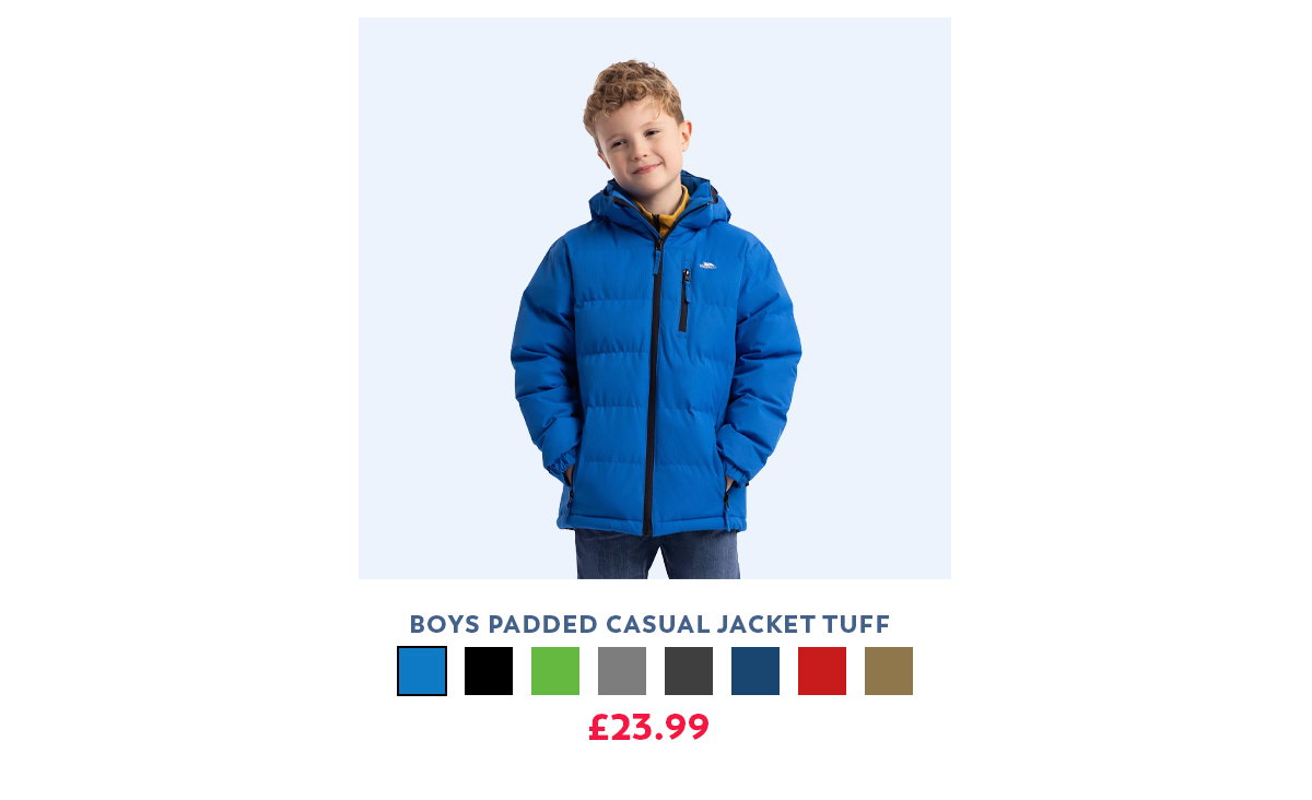 Boys Padded Casual Jacket Tuff