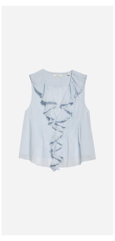 Hilda Top In Alice Blue