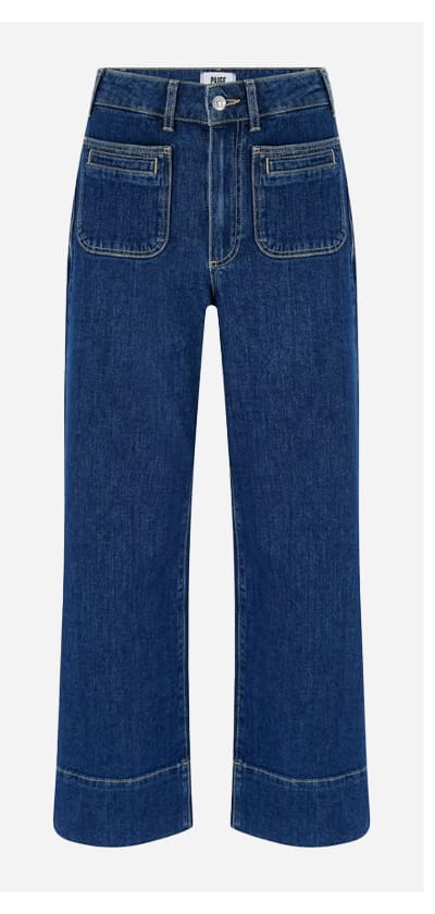 Anessa Wide Jean With Welt Pockets In Navigator