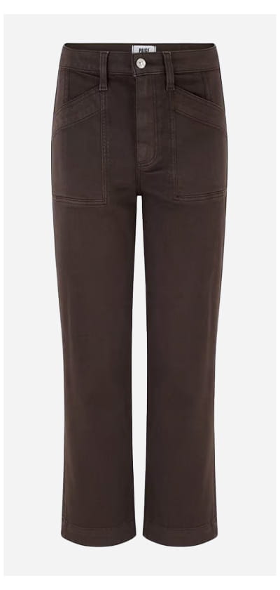 Quincy Ankle Straight Trouser In Rich Chocolate