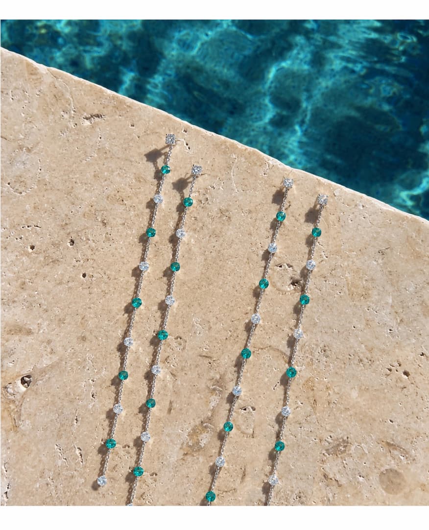 Earrings by Pool