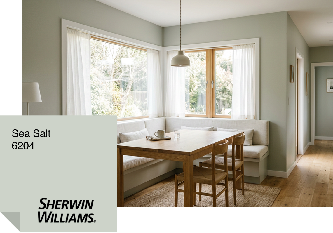 Sherwin-Williams  Sea Salt Paint Sample 6204