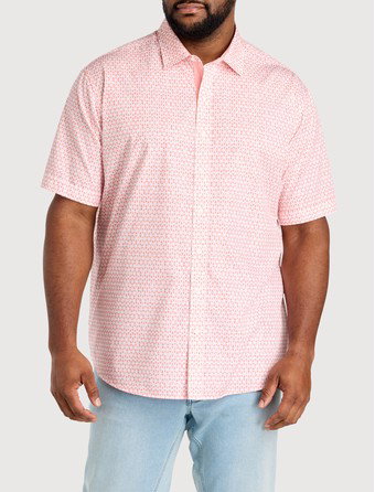 Geometric Print Sport Shirt