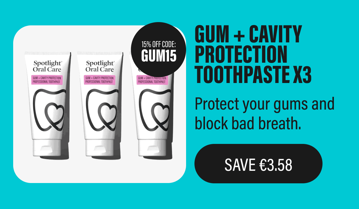 Gum + Cavity Protection Toothpaste X3 - Protect your gums and block bad breath. | SAVE €3.58