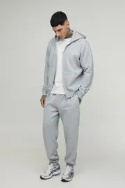 Tall Regular Zip Through Hooded and Straight Leg Cuffed Jogger