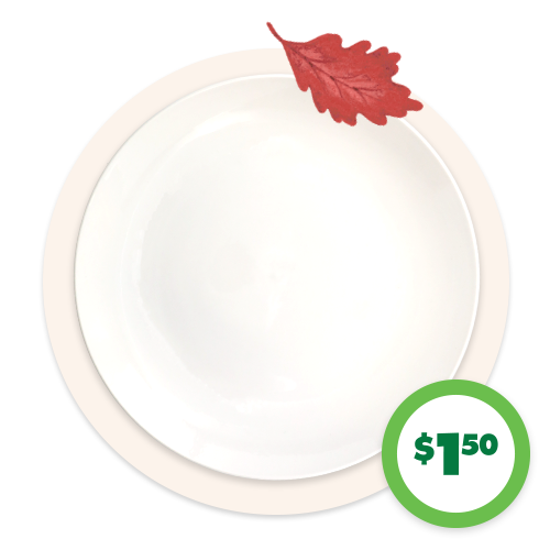 $1.50 10.5-in. Ceramic Dinner Plates