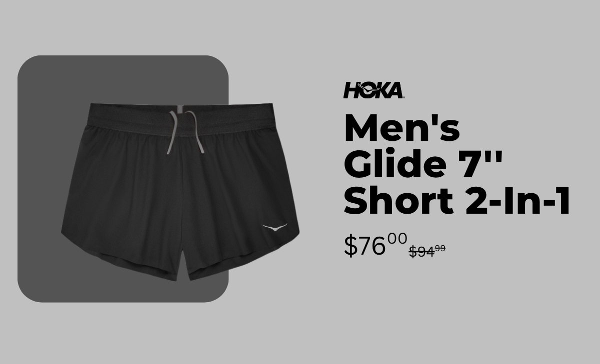 Hoka Men's Glide 7'' Short 2-In-1, Sale price $76