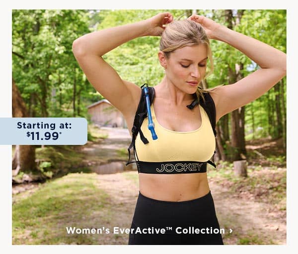 shop select women's everactive collection at $11.99