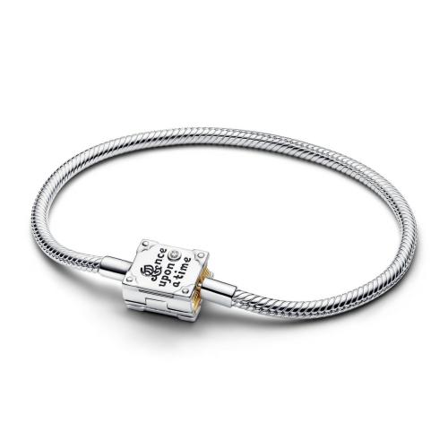 Bracelet Princesses Disney Maille Serpent Livre de Contes et Diamant de Synthèse