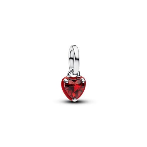 Mini Charm Pendant Cœur Chakra Rouge