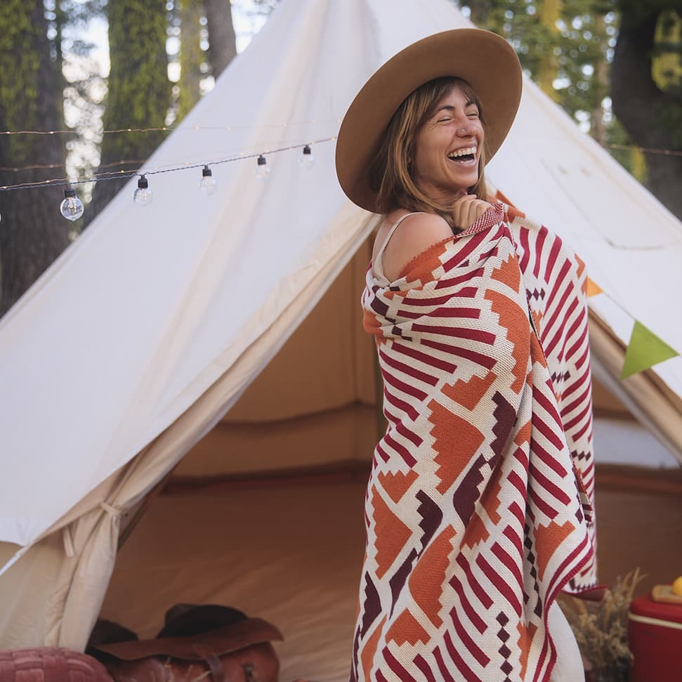 Seek & Swoon sunset mesa Throw blanket