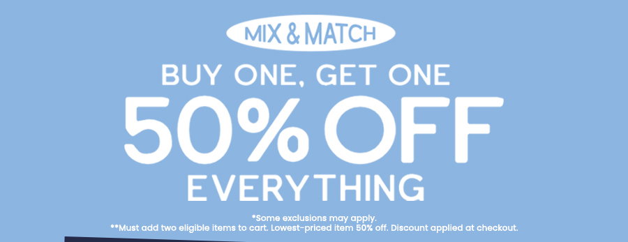 BOGO 50% 