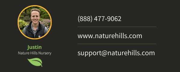 Justin, Nature Hills Contact Card