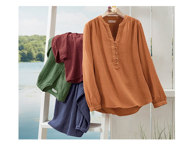 Summer Breeze Gauze Pullover