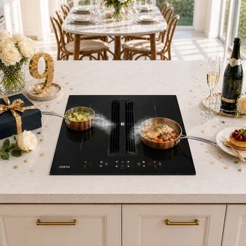 CIARRA ONE World’s First 590mm Induction Venting Extractor Hob – Best Built-in  Plasma⁺ Extractor Hob CBBEH594BBFF-OW