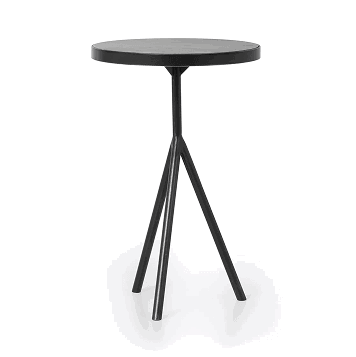 Corin End Table Bluestone Powder Black