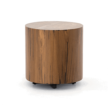 Hudson Round End Table Natural Yukas