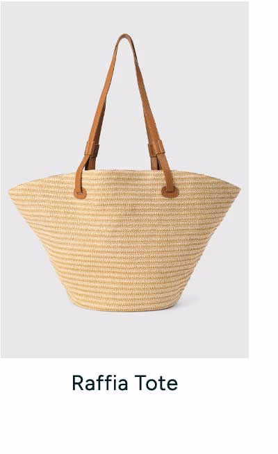 Raffia Tote in Natural