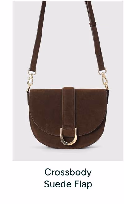 Crossbody Suede Flap