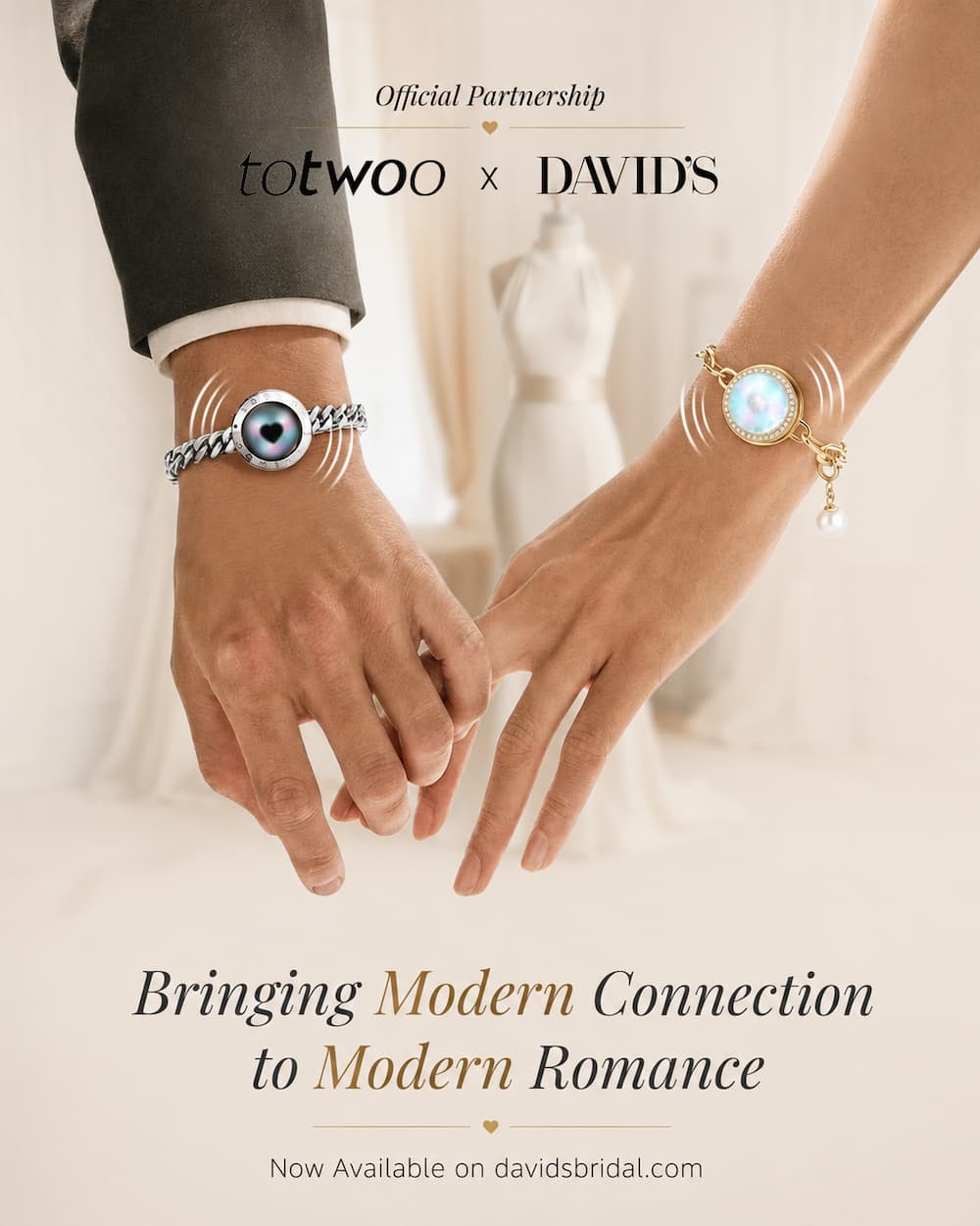 Official partnership: TOTWOO and David's Bridal — bringing modern connection to modern romance