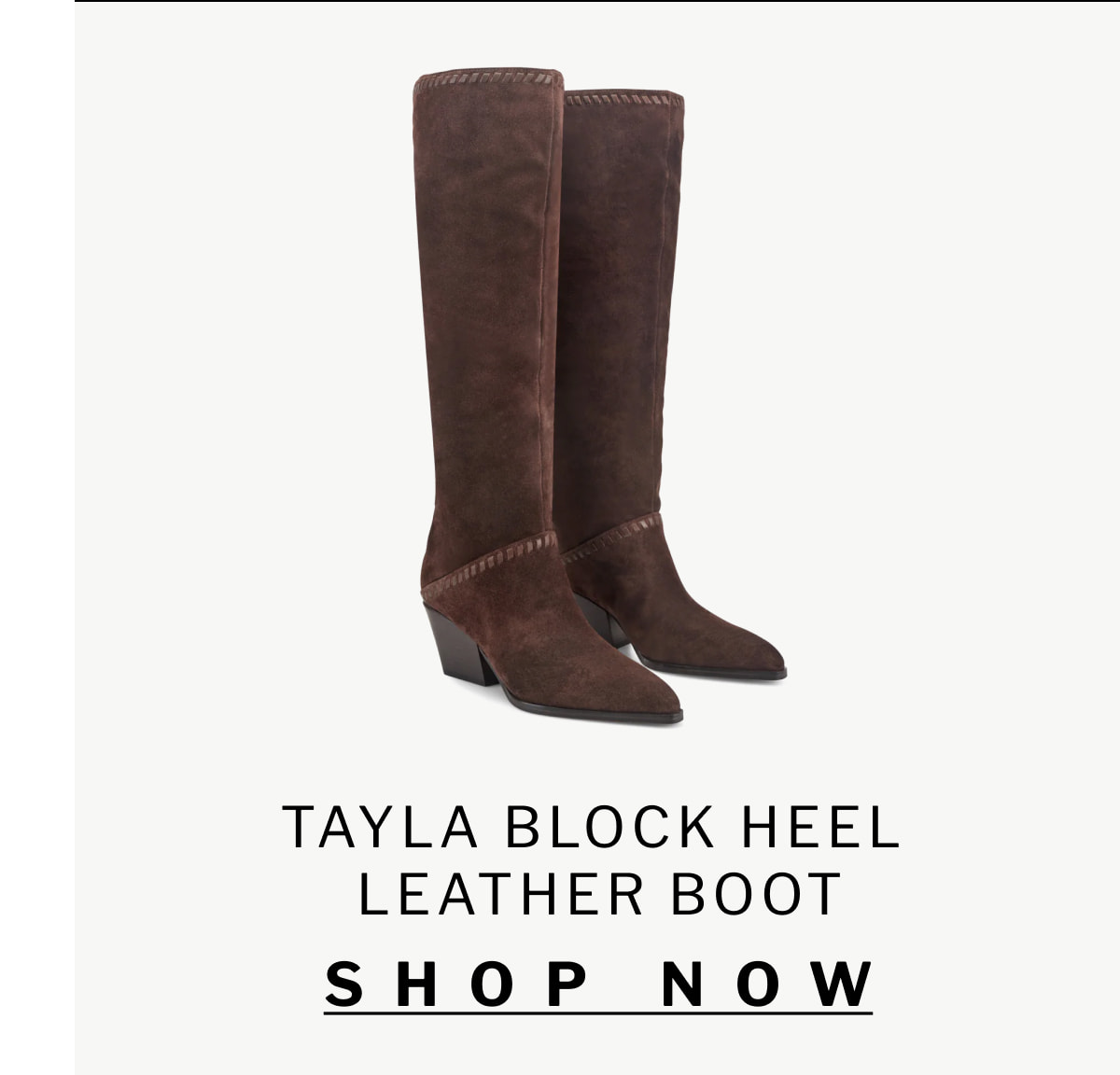 Tayla Block Heel  Leather Boot SHOP NOW