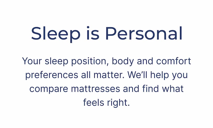 sleep is personal