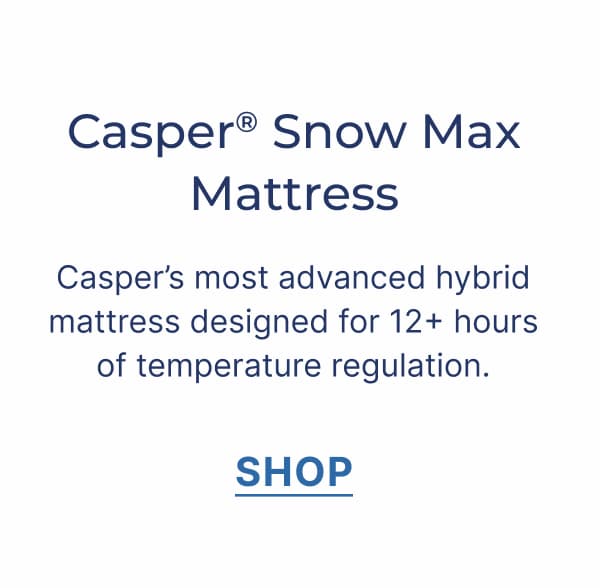 casper snow max mattress