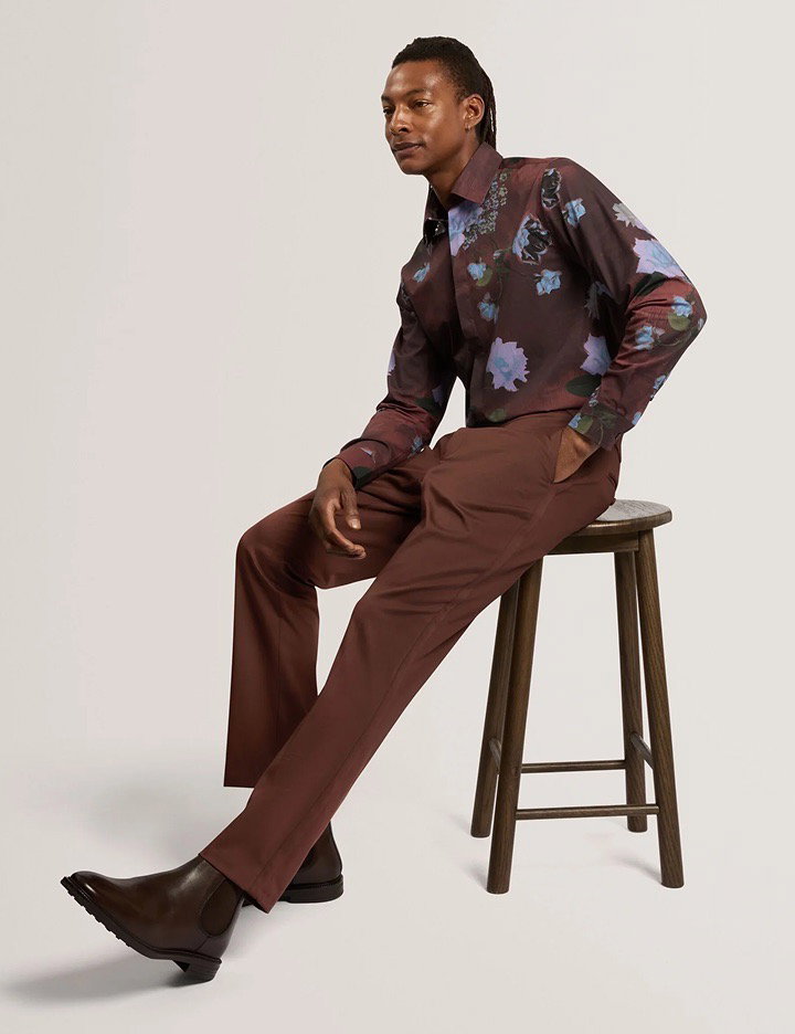 Relaxed Painted Floral Cotton Shirt