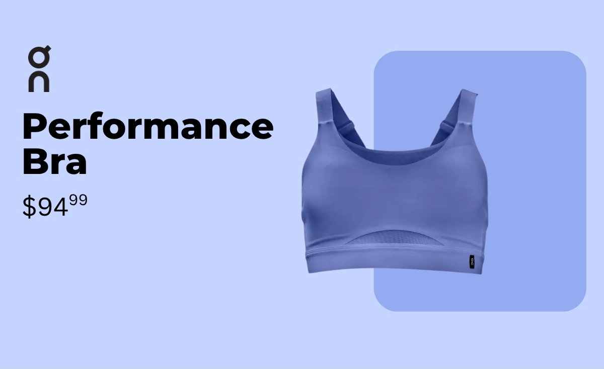 On  Performance Bra, $94.99