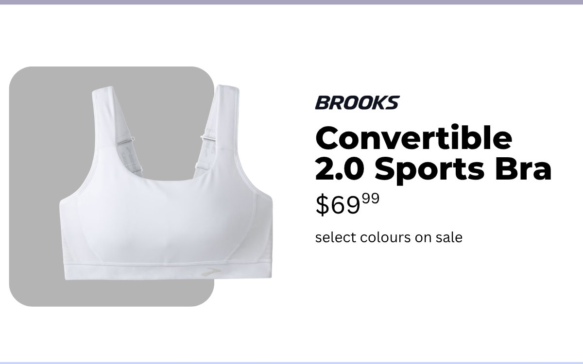 Brooks Convertible 2.0 Sports Bra, $69.99