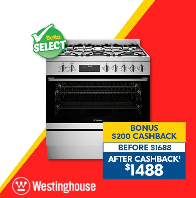 Westinghouse 90cm Dual Fuel Freestanding Oven