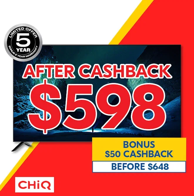 CHiQ 58" 4K QLED Smart Google TV