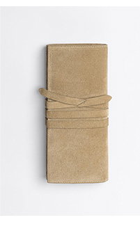 Bridle Suede Pochette Clutch in Antler