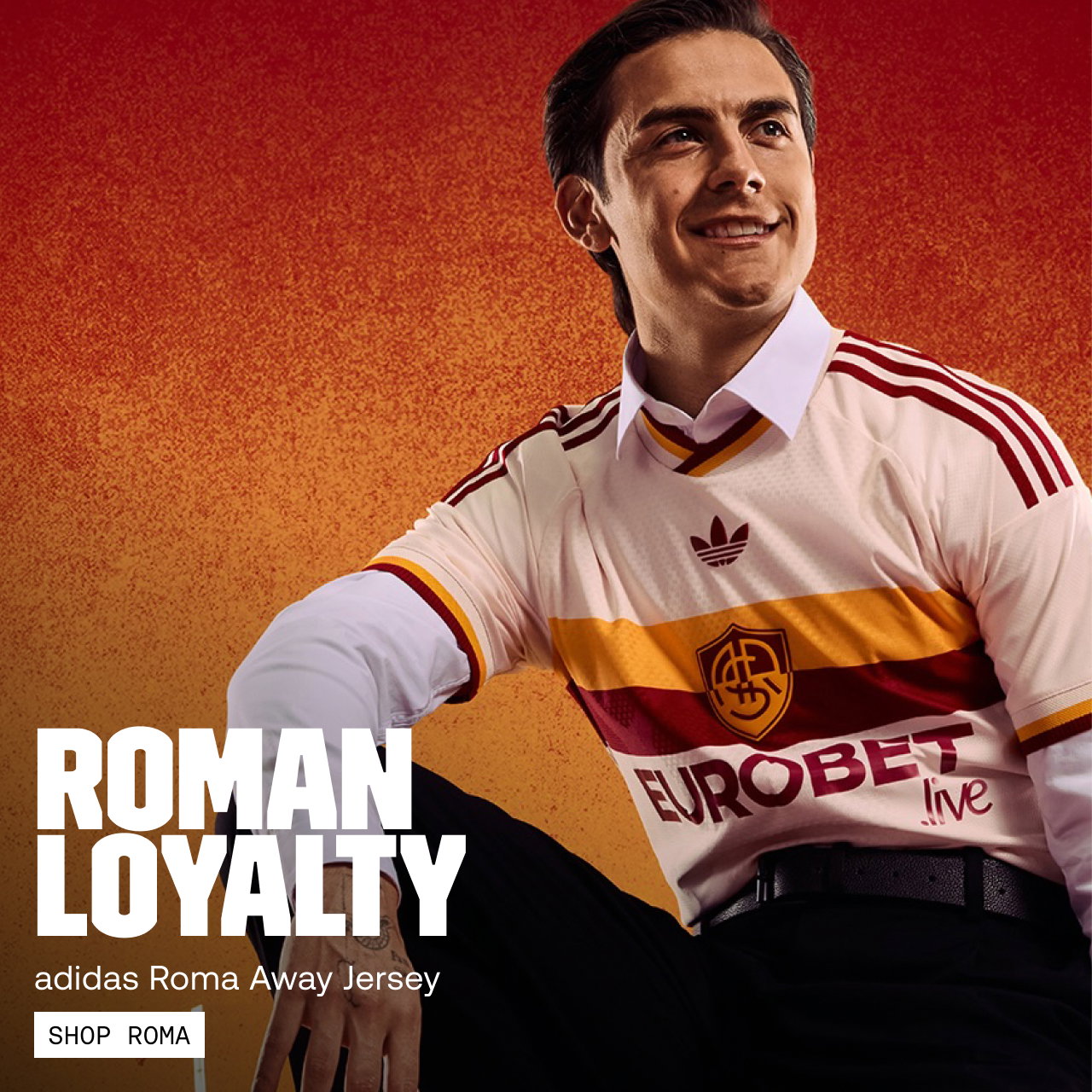 NEW adidas AS Roma Away Jersey