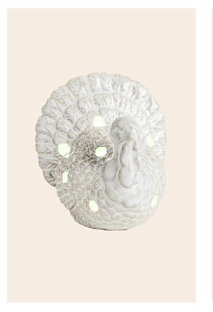 White Turkey Light-Up Sitter