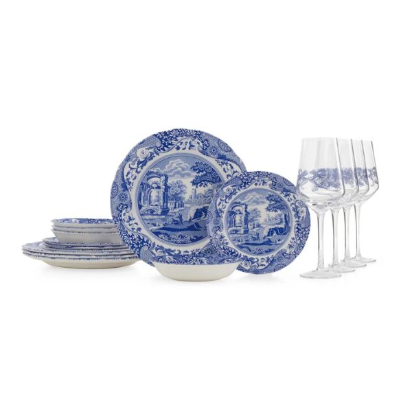 Blue Italian 16 Piece Set