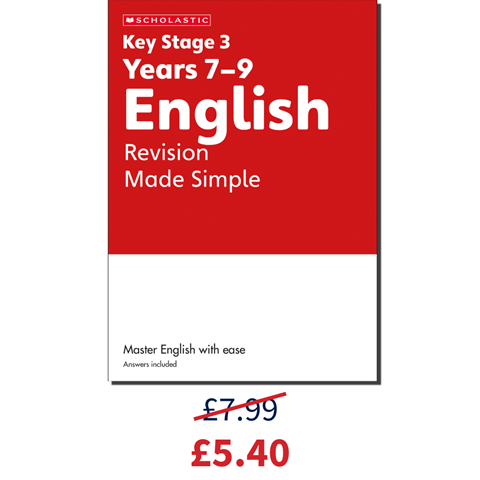 English Revision Made Simple workbook for £5.40