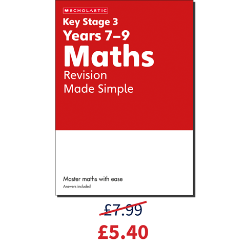 Maths Revision Made Simple workbook for £5.40