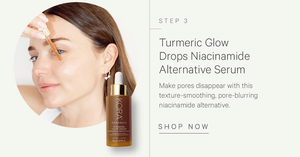 Step 3 - Turmeric Glow Drops Niacinamide Alternative Serum