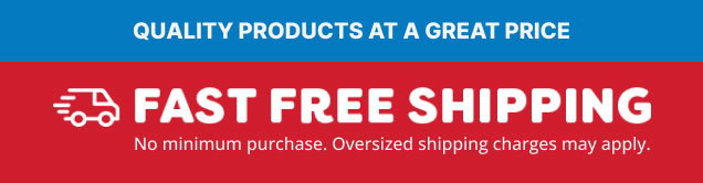 Fast Free Shipping - No Minimum
