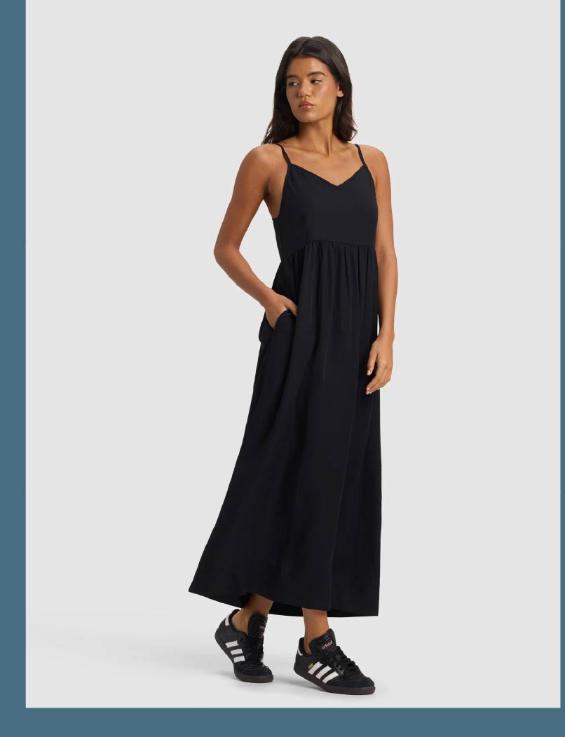 SUNSET GATHERED DRESS