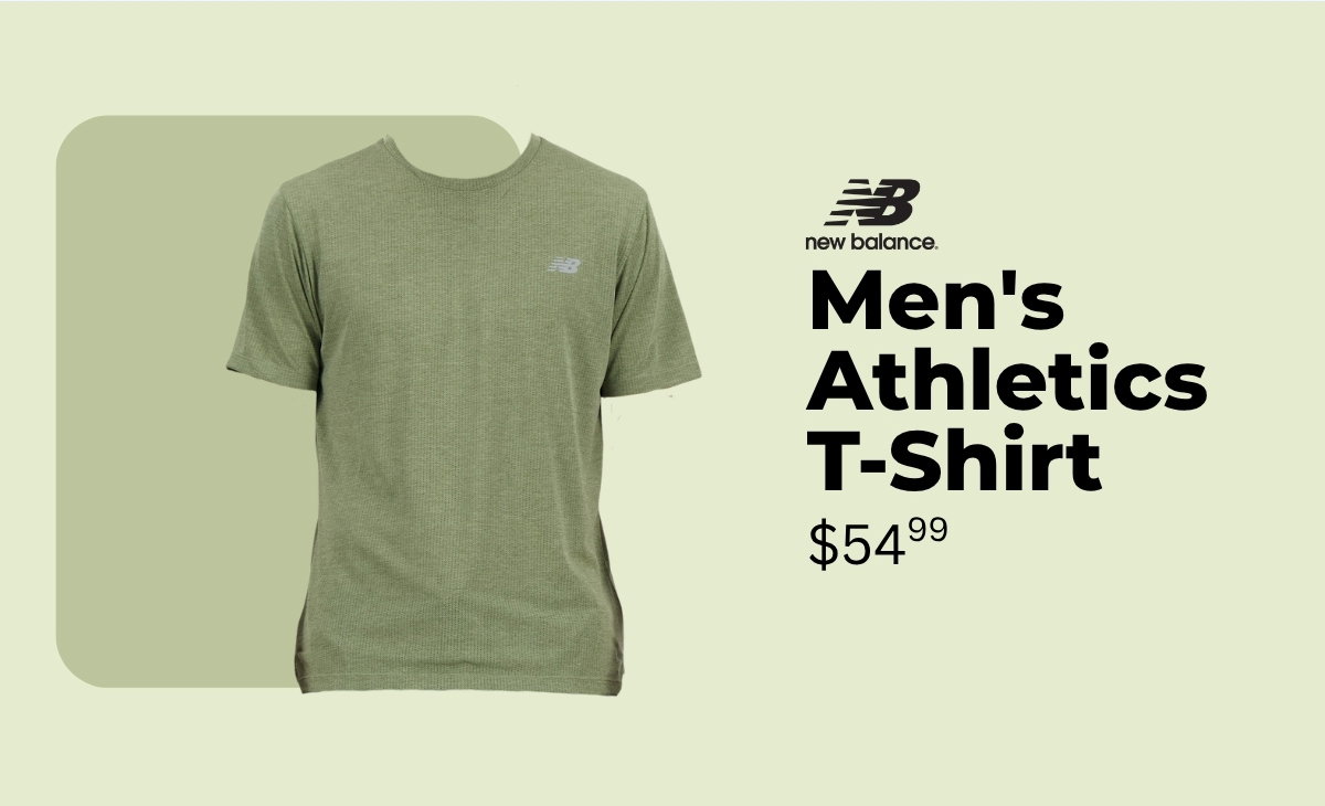 New Balance Men’s Athletics T-Shirt, $54.99