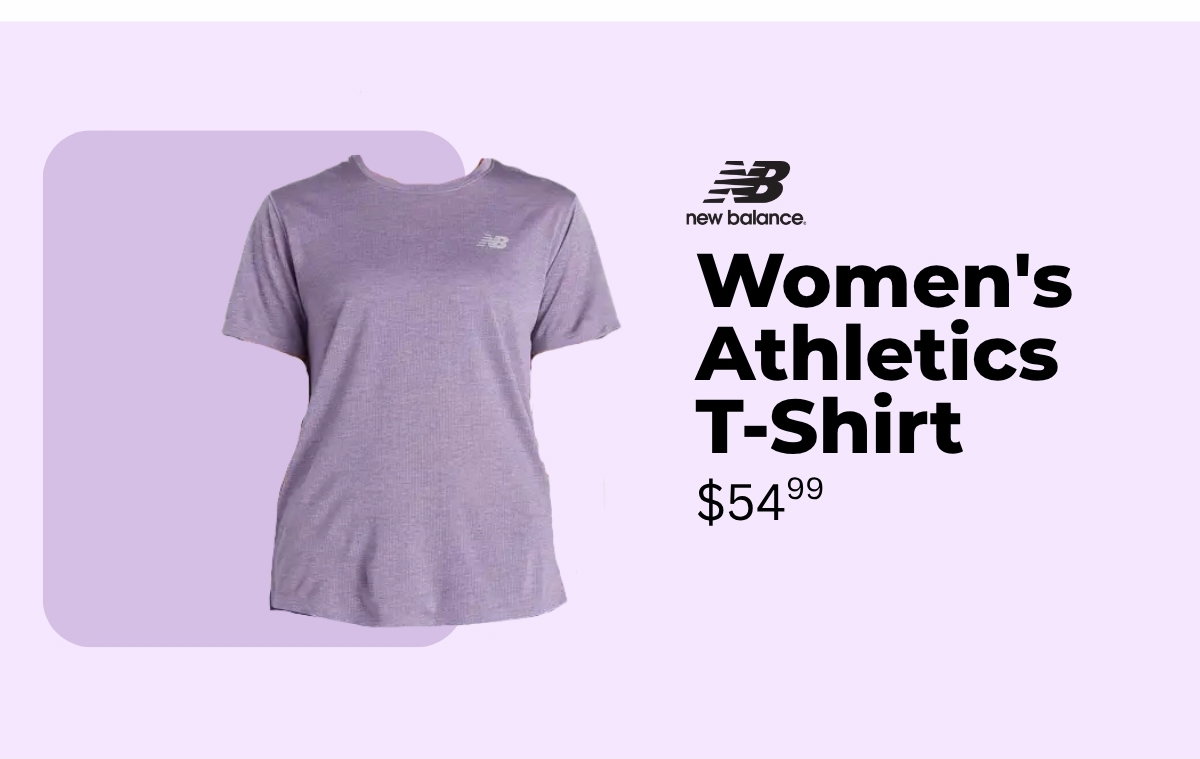 New Balance Women's Athletics T-Shirt, $54.99