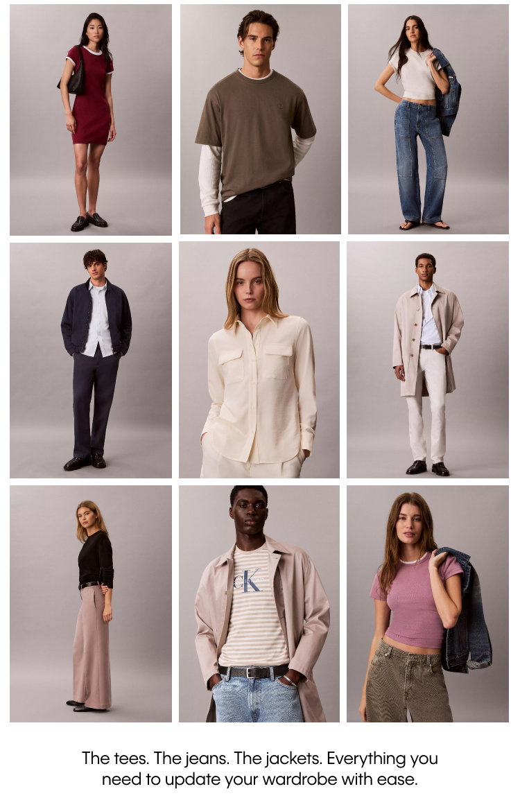 The tees. The jeans. The jackets. Everything you need to update your wardrobe with ease.