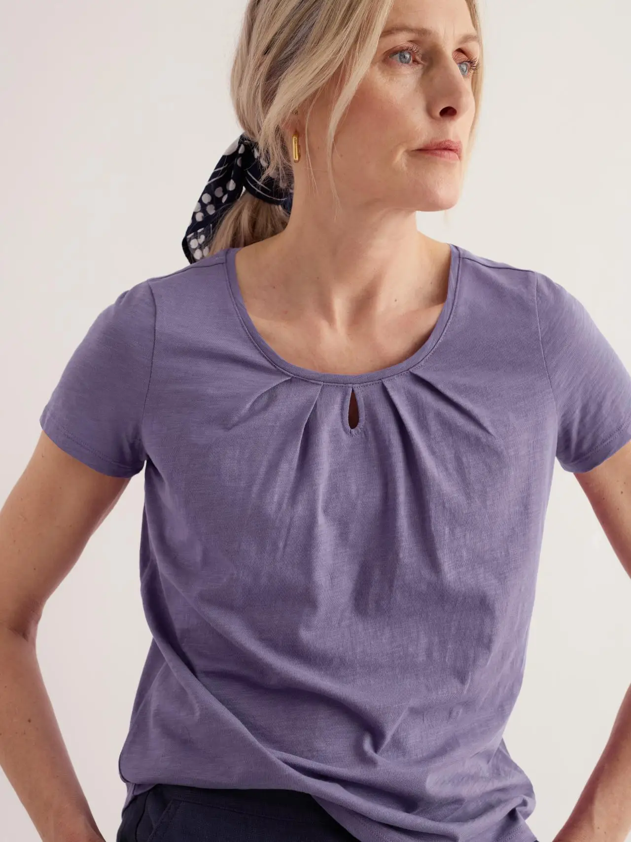 Appletree Keyhole Detail T-Shirt
